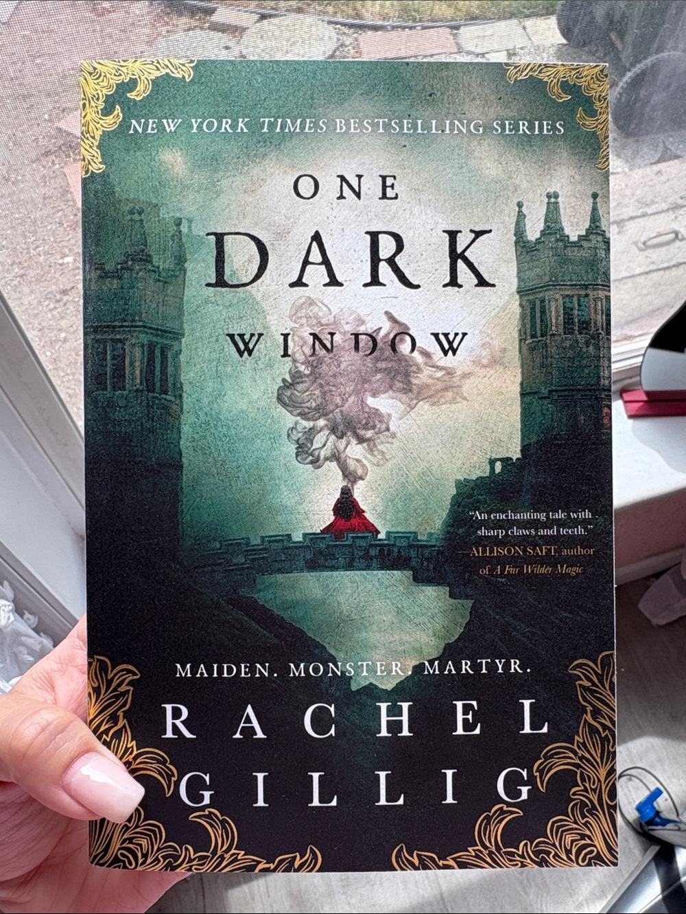 One Dark Window by Rachel Gillig - Dark Green & Black Cover
